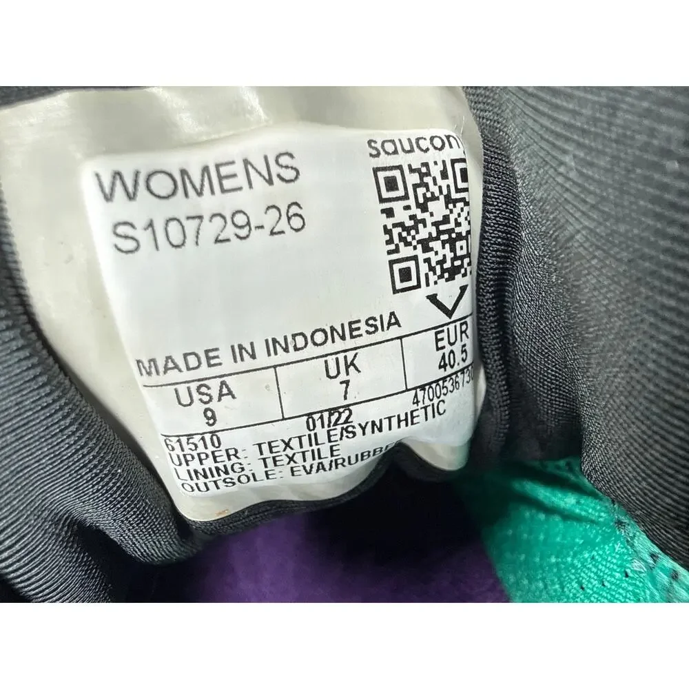 Saucony Ride 15 Running Shoes Cool Mint Zest Womens Size 9